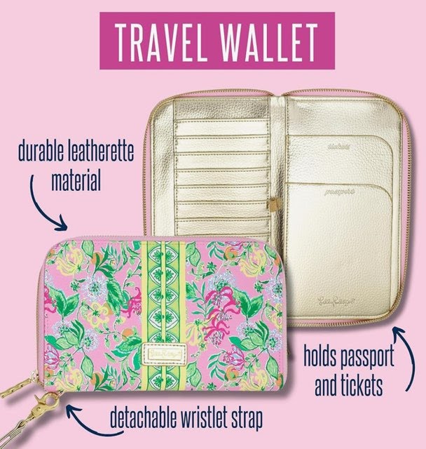 Lilly Pulitzer Via Amore Spritzer Travel Wallet