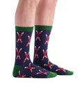 Crossed Skis Beer Can Socks