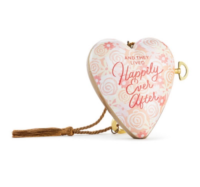 Happily Ever After Musical Art Heart Ornament