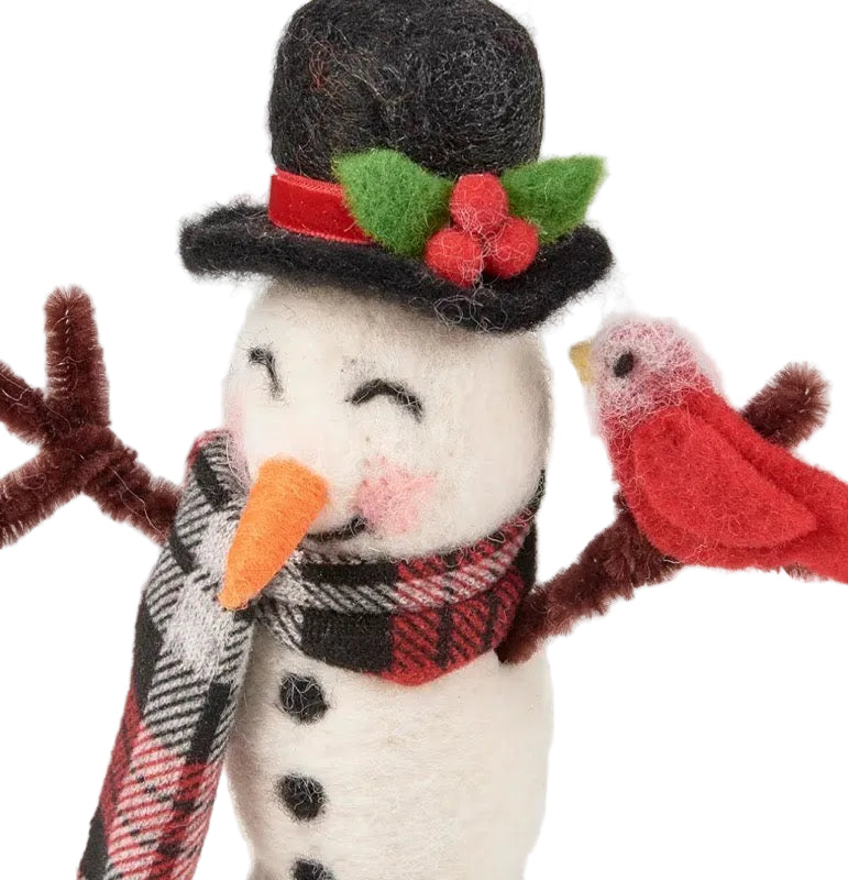 Snowman and Cardinal Christmas Critter