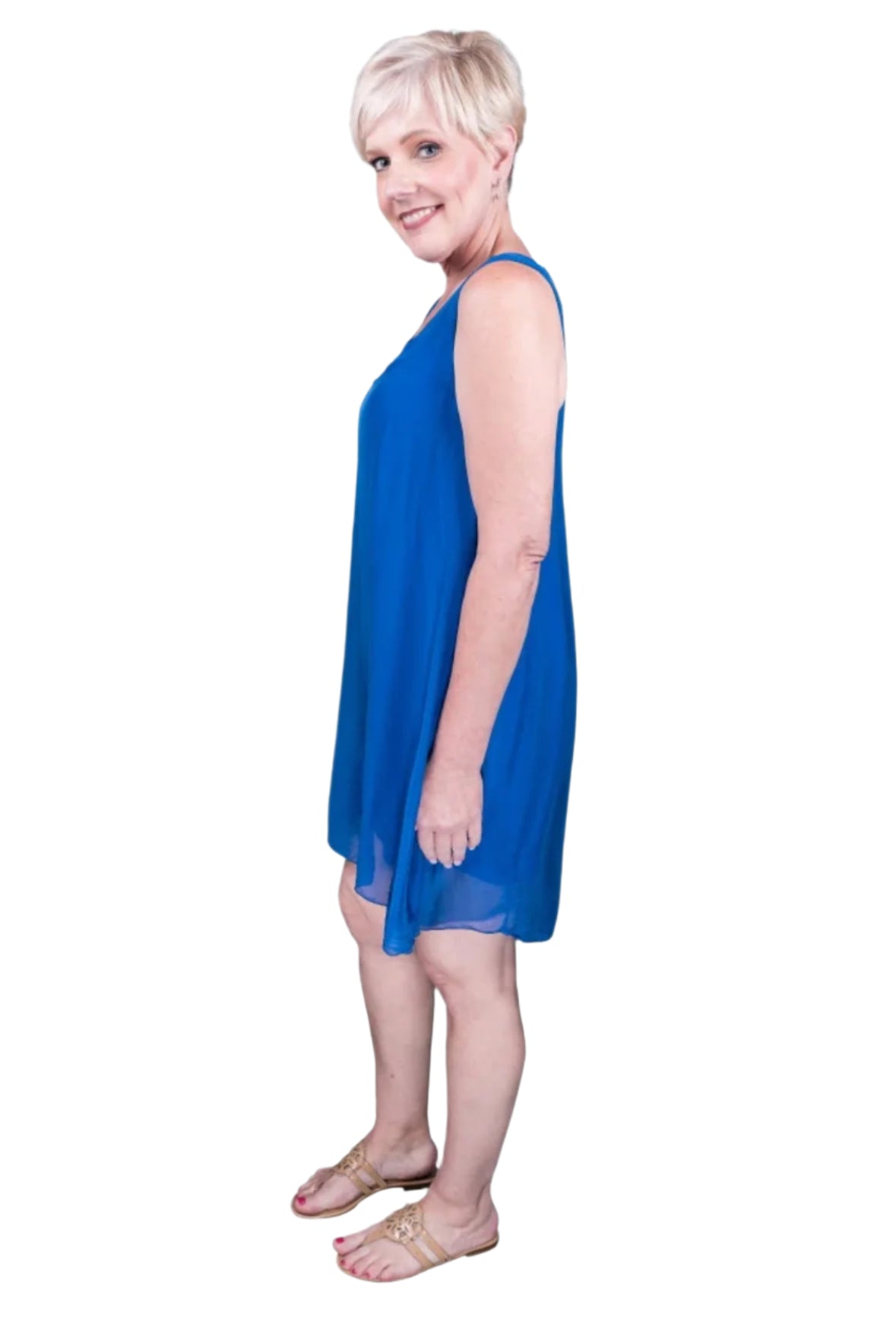 Tina Stephens Adelyn Silk A-Line Dress DT209
