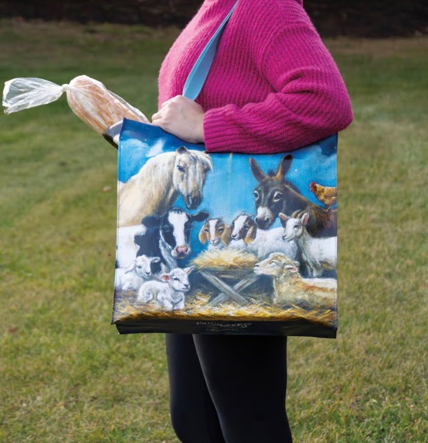 Nativity Animals Market Tote Bag