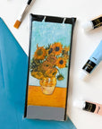 Flatyz Vincent van Gogh Sunflowers on Blue Candle