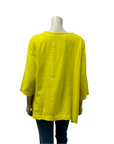 Kleen Raw Edge Hem Linen Top A2923228