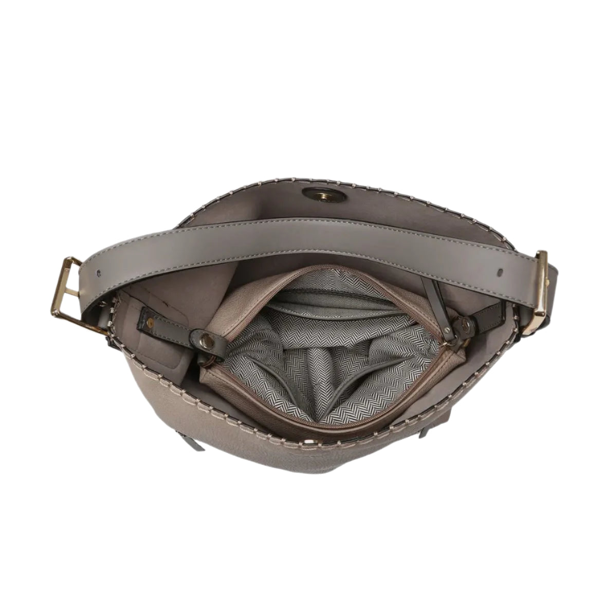 JEN &amp; CO. Alexa Houndstooth Hobo Bag