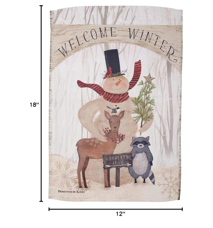 Welcome Winter Garden Flag 114340