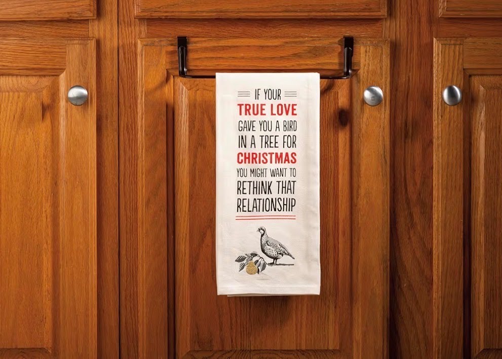 Rethink Relationship Christmas Tea Towel