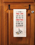 Rethink Relationship Christmas Tea Towel