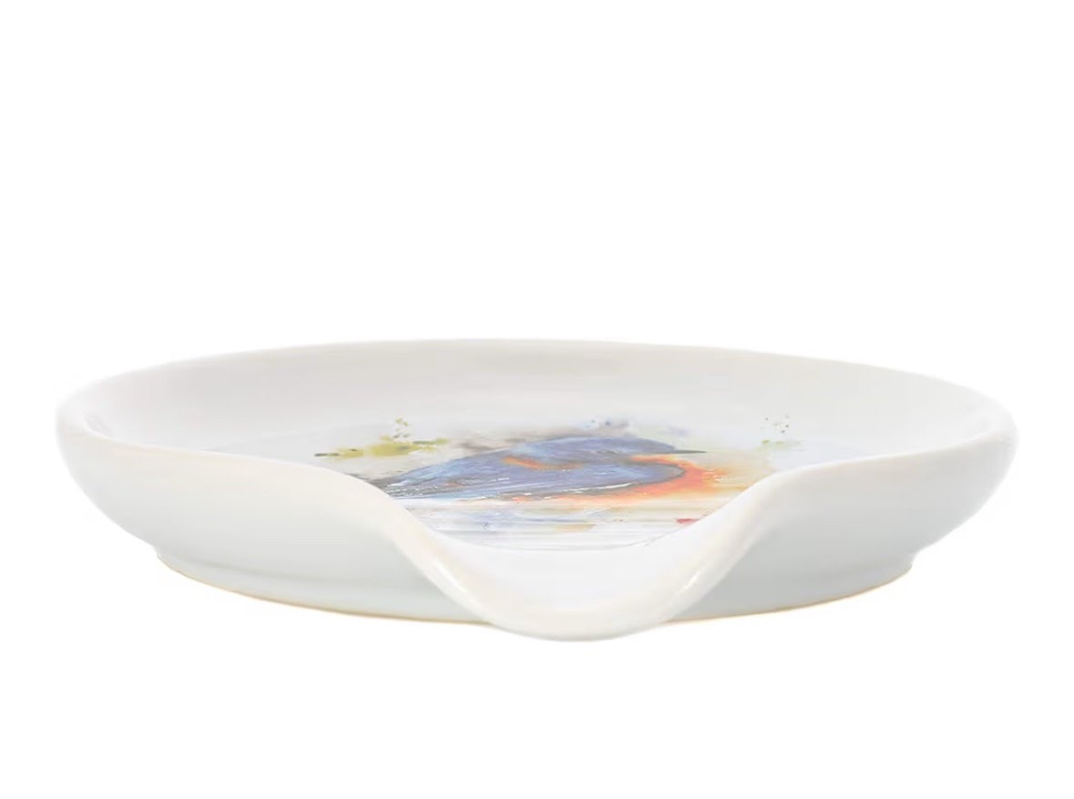 Dean Crouser Bluebird Stoneware Spoon Rest