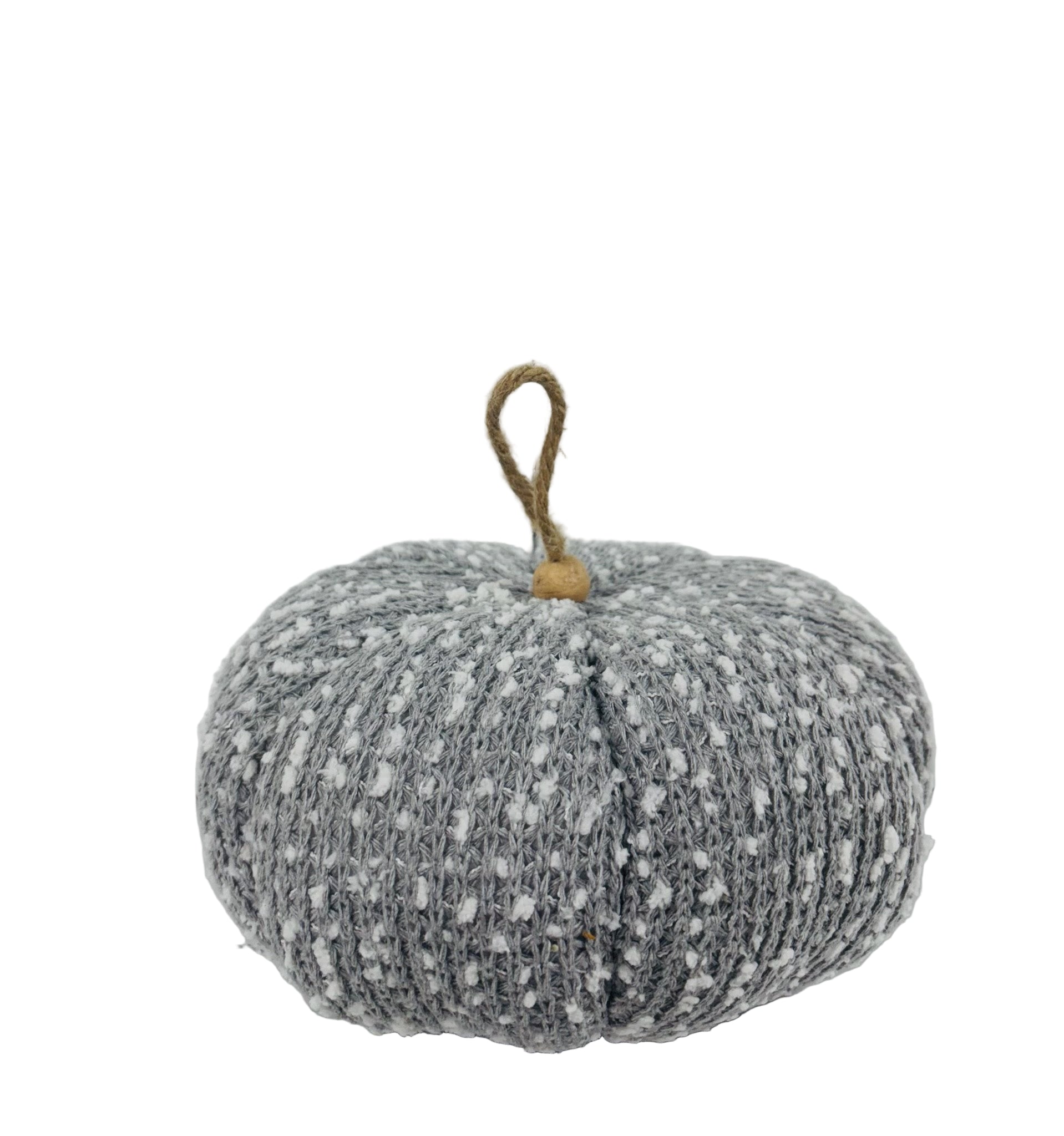 Gray Speckled Sweater Pumpkin