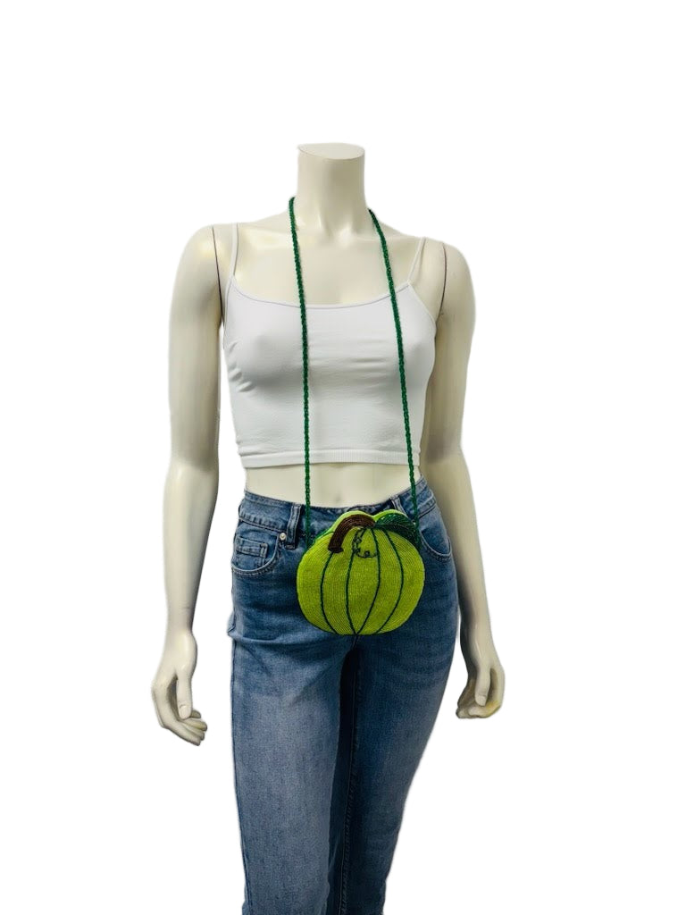 Beaded Pumpkin Purse