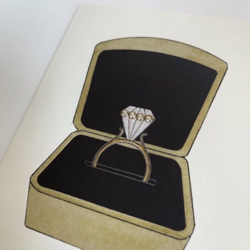 s.e. hagarman Happy Engagment Greeting Card