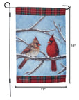 Cardinal Couple Garden Flag