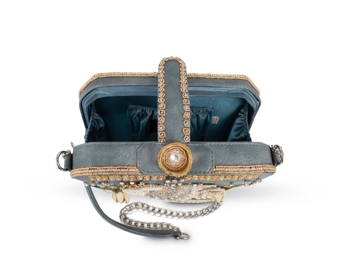 Mary Frances Swan Princess Shoulder Handbag