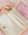 Lilly Pulitzer Conch Shell Pink Zee Bebe Print Snap Card Case
