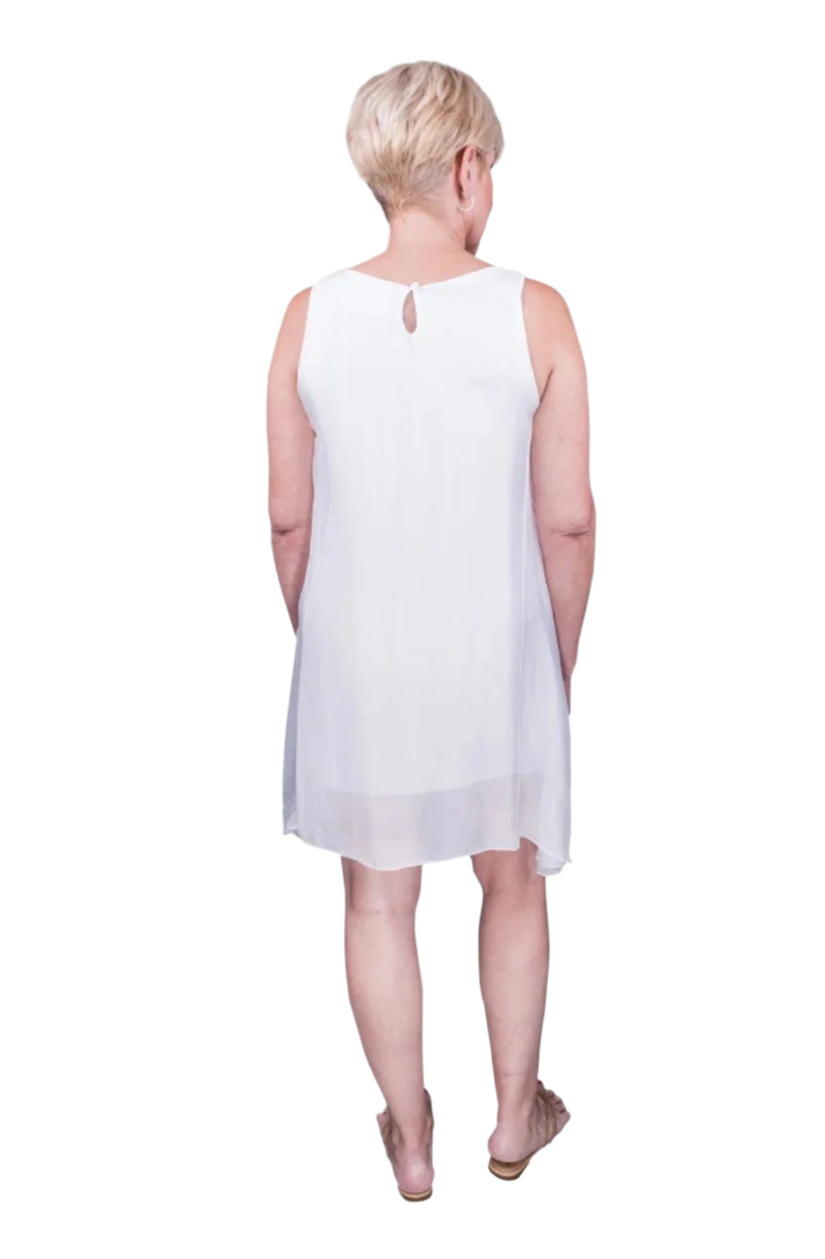 Tina Stephens Adelyn Silk A-Line Dress DT209
