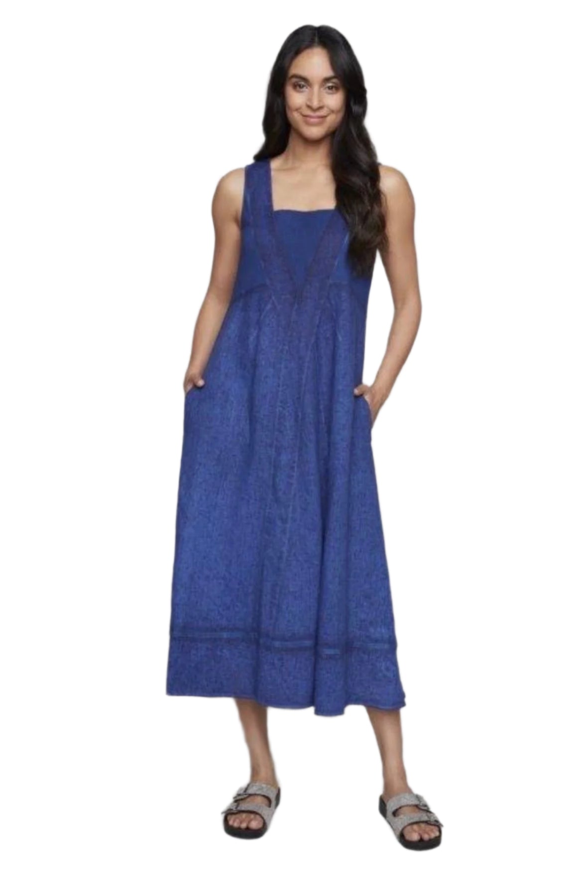 Carre Noir Dress Square Neck 7821