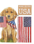 Born In The USA Golden Dog Magnet Set
