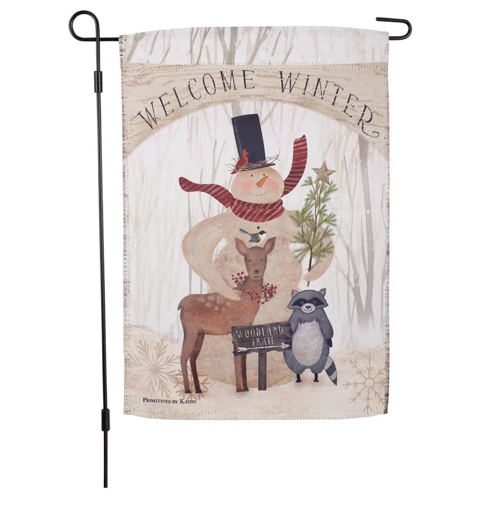 Welcome Winter Garden Flag 114340