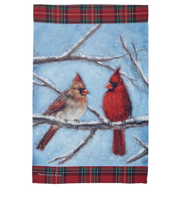 Cardinal Couple Garden Flag
