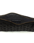 Joy Susan Lattice Woven Mini Crossbody Wristlet Clutch