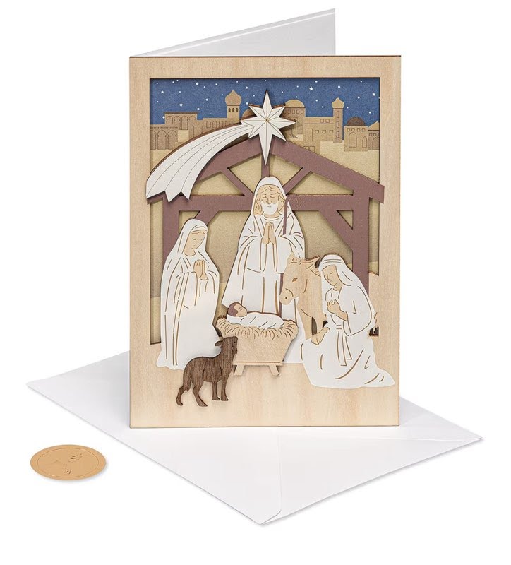 Papyrus Nativity Christmas Card