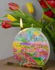Flatyz Colorful Field of Wildflowers Candle
