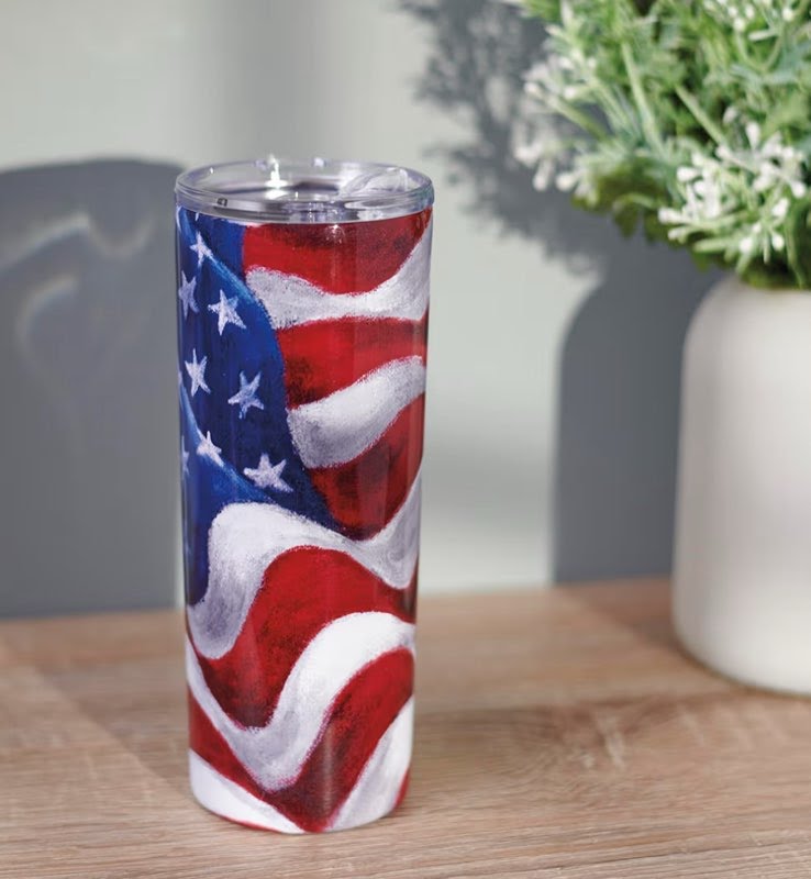 American Flag Coffee Tumbler