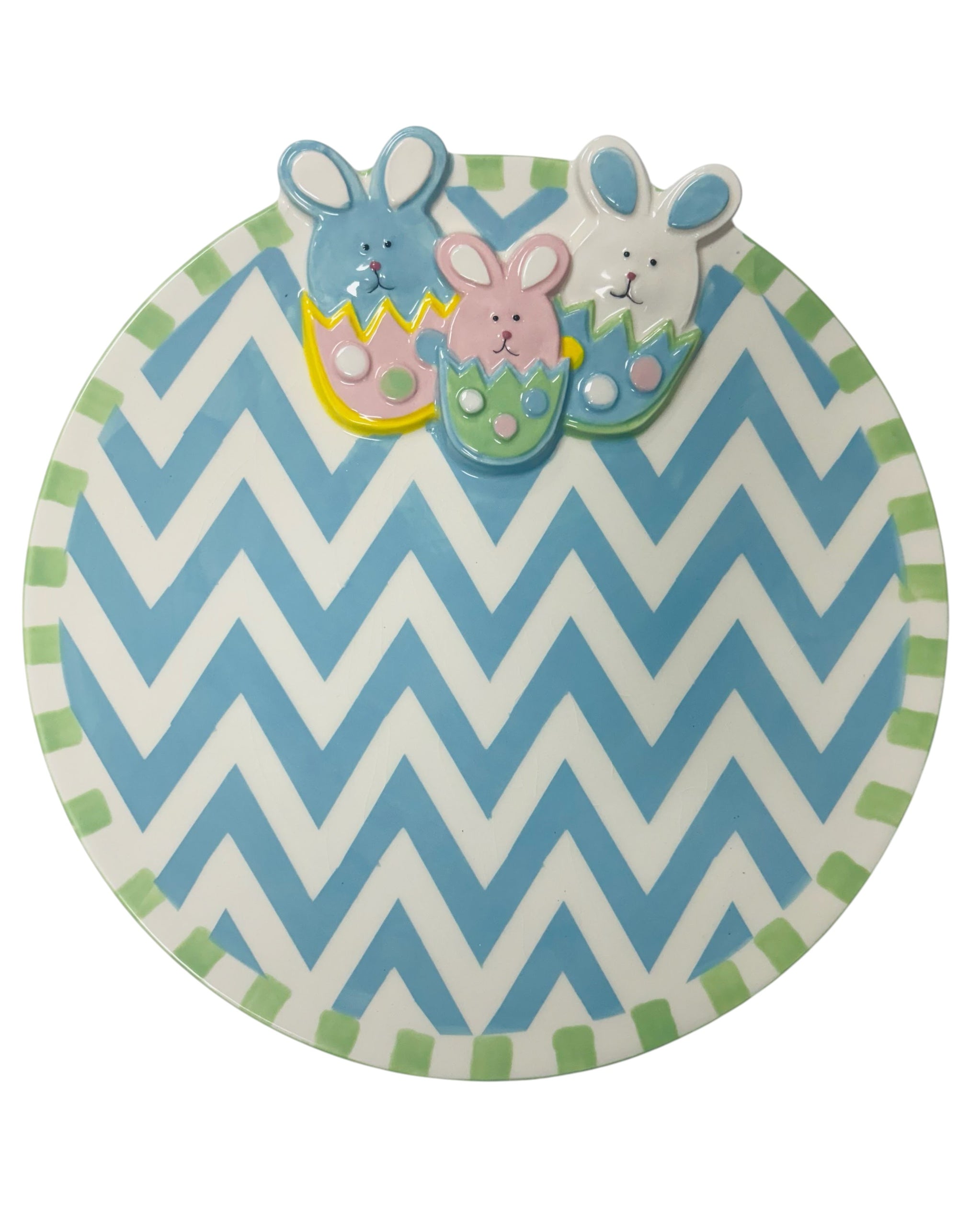 Mud Pie Easter Bunnies Platter