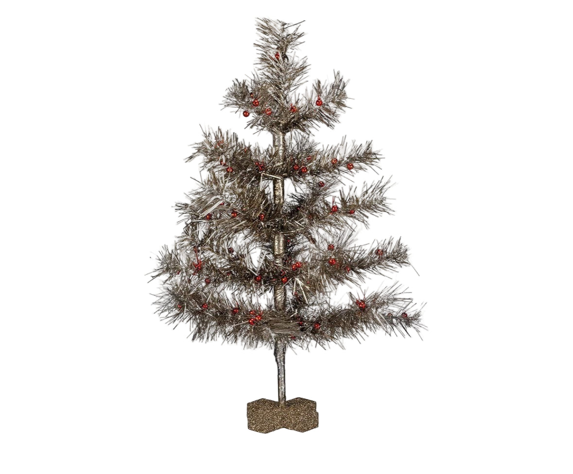 Christmas Vintage Inspired Tinsel Tree