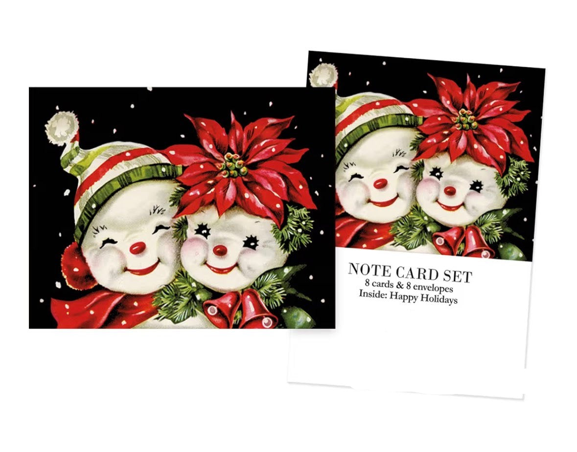Happy Holidays Snowmen Note Card Set
