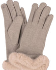 Catherine Lillywhite's Gloves Faux Fur Trimmed