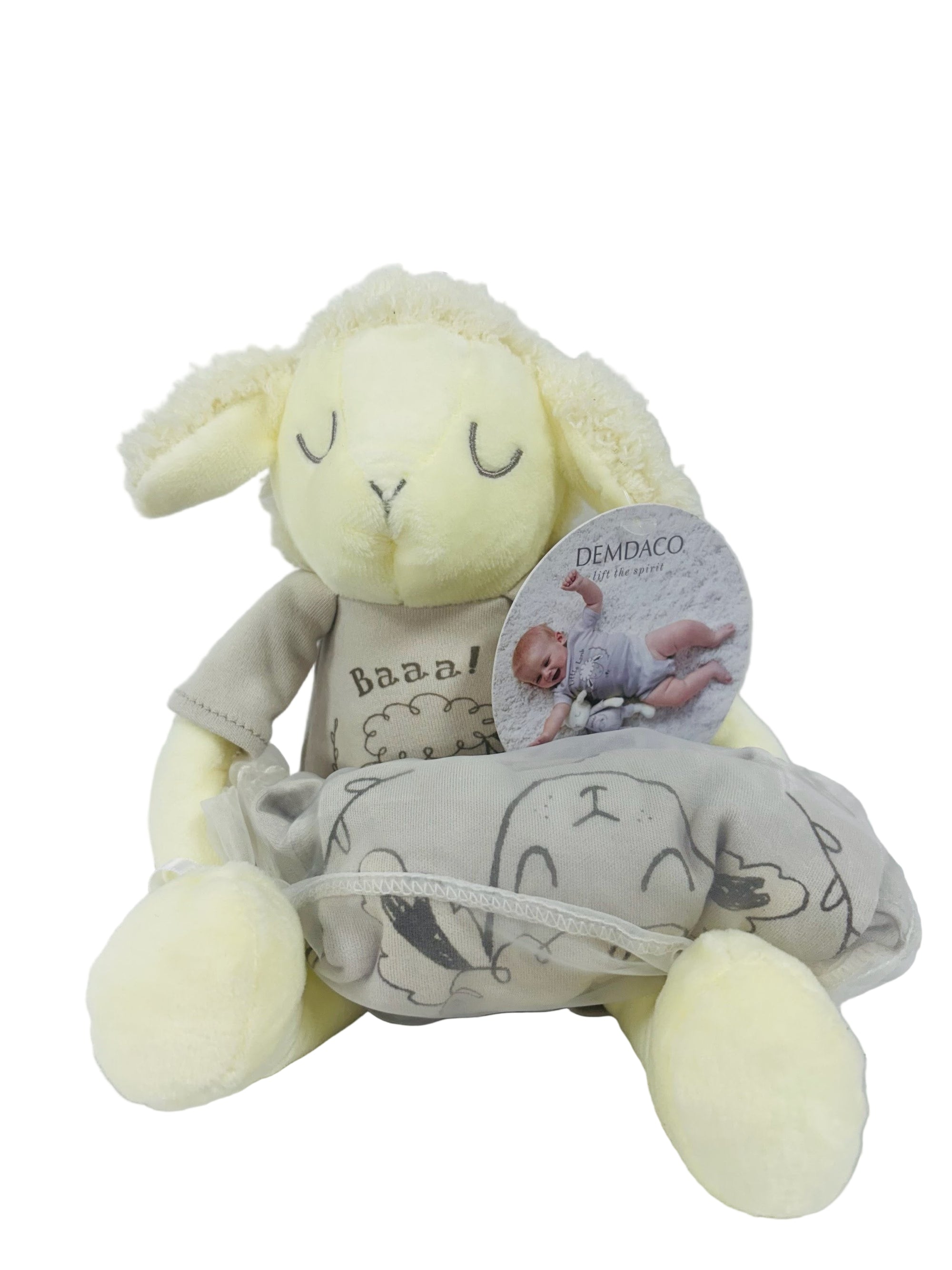 Little Lamb Onesie and Stuffed Animal Set