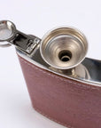 Brown Pebbled Flask Set
