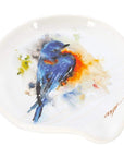 Dean Crouser Bluebird Stoneware Spoon Rest