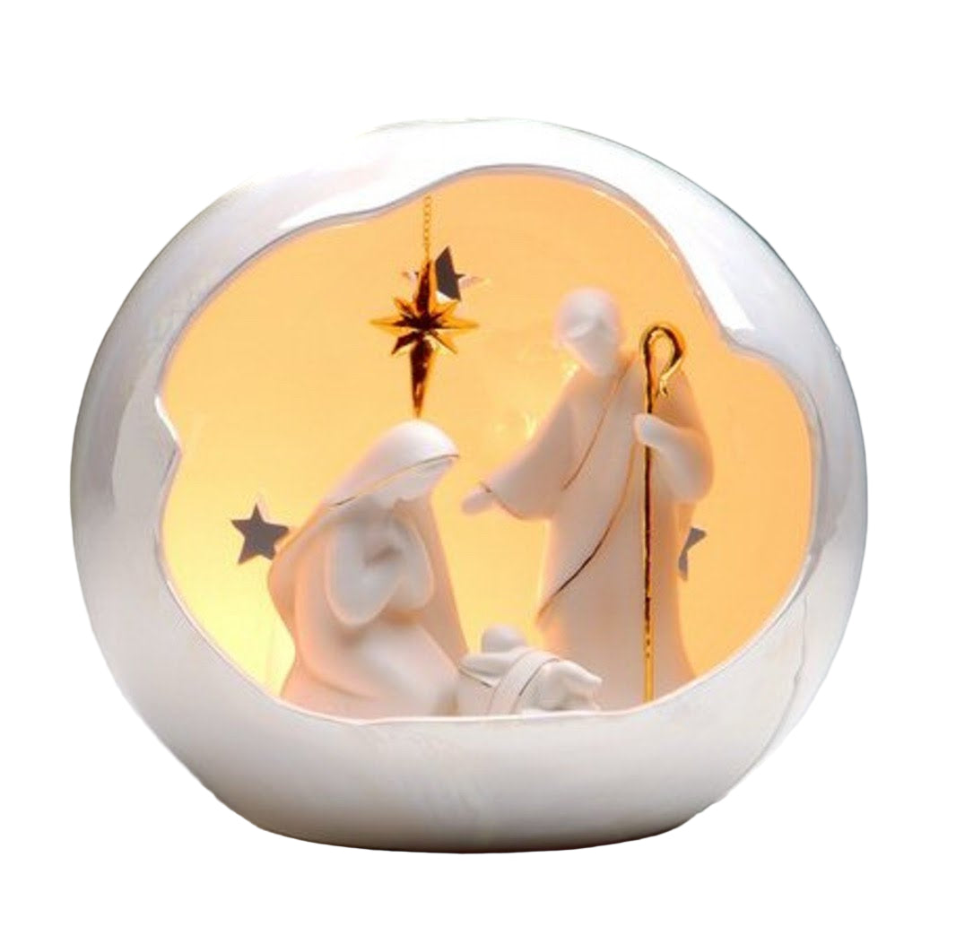 Holy Family Porcelain Lighted Nativity