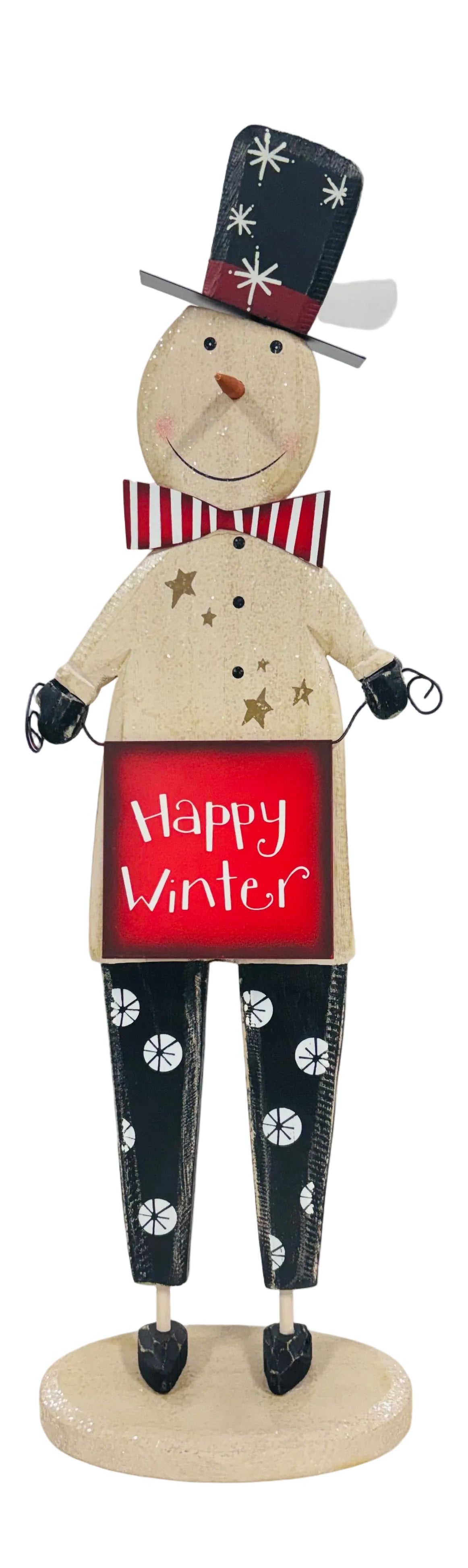 Happy Winter Snowman Decor
