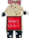 Happy Winter Snowman Decor