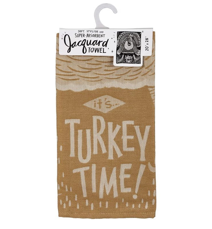 It's Turkey Time Dish Towel