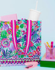 Lilly Pulitzer Market Shopper Tote Me and My Zesty