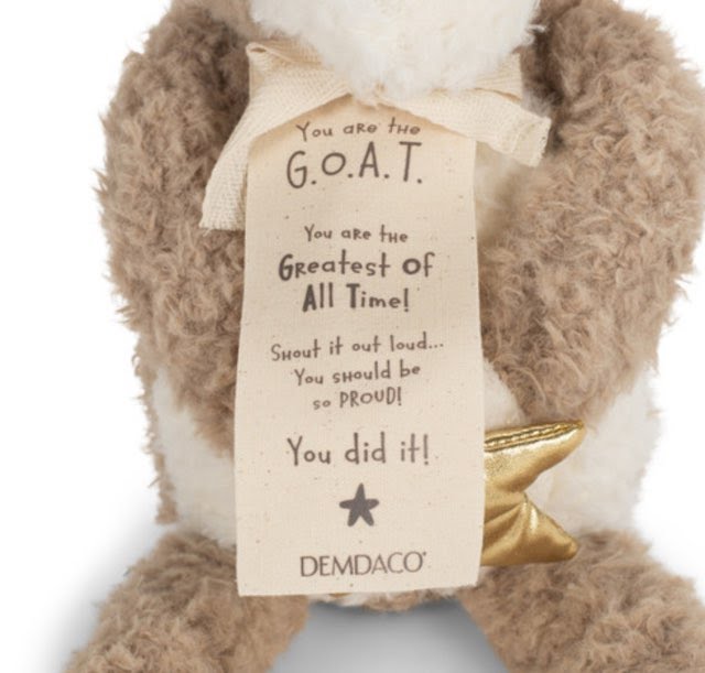 Greatest Of All Time Goat Stuffed Animal