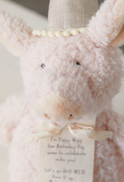 Birthday Pig Stuffed Animal