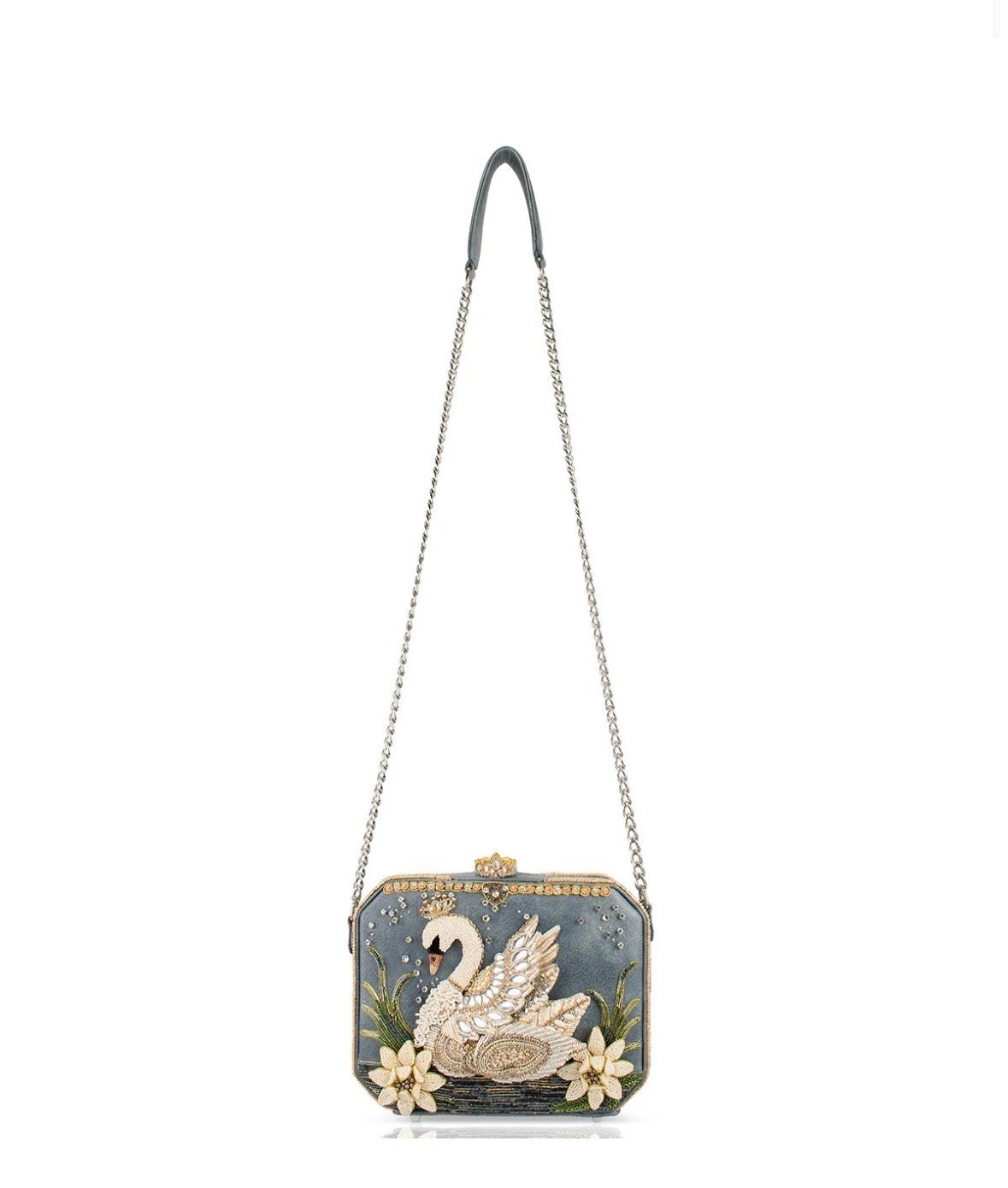 Mary Frances Swan Princess Shoulder Handbag
