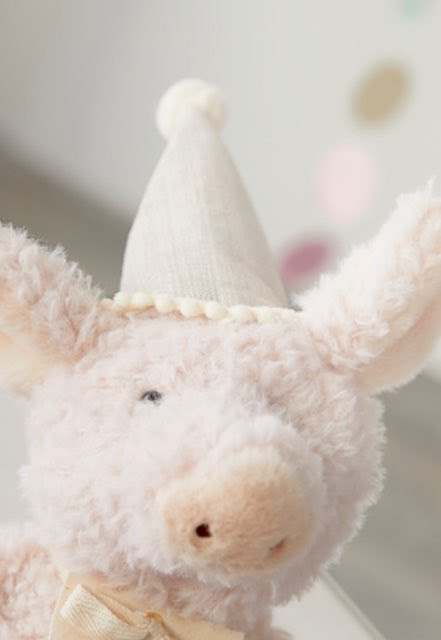 Birthday Pig Stuffed Animal