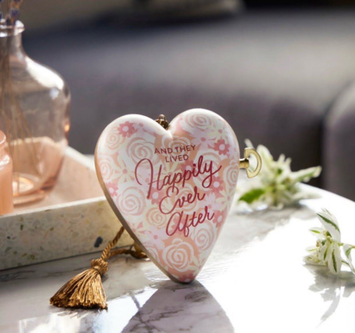 Happily Ever After Musical Art Heart Ornament