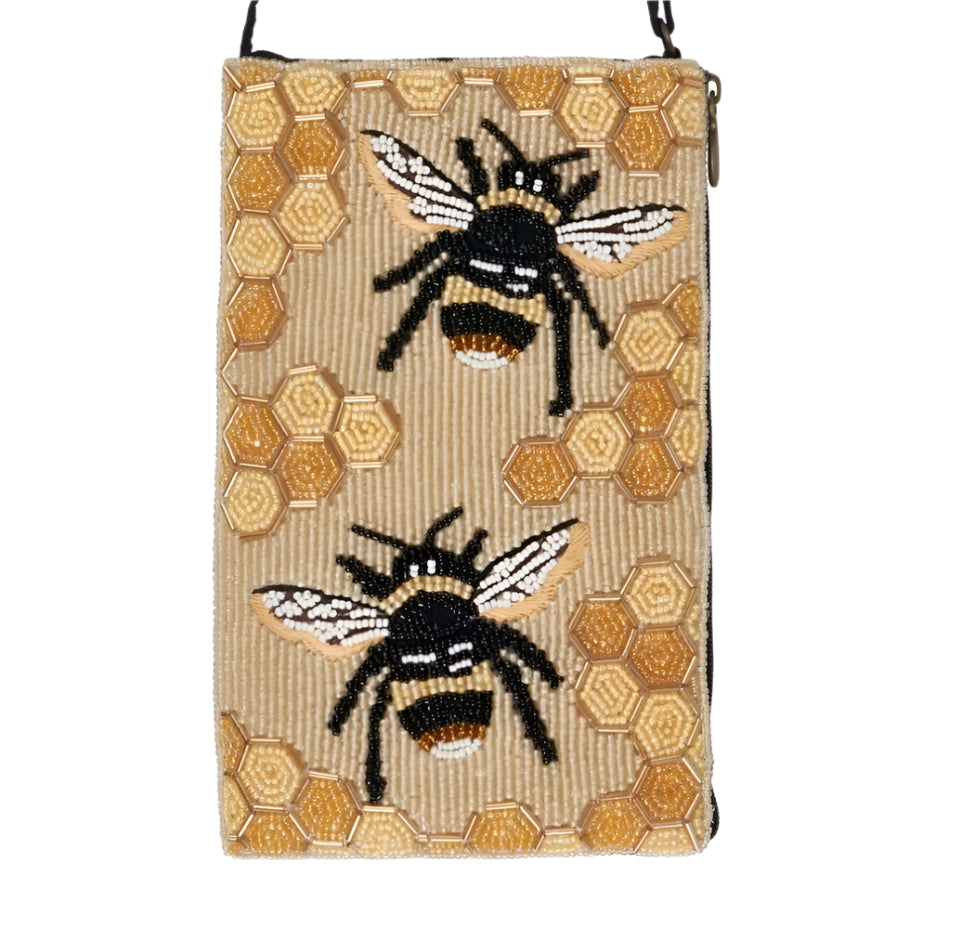 Queen Bee Beaded Purse