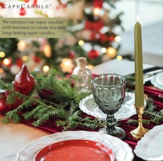 Cape Candle Bayberry Taper Candles