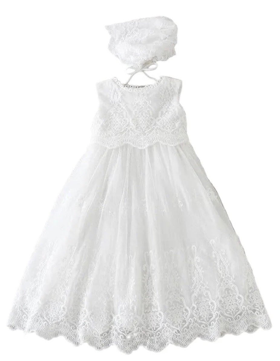 Nicolette's Couture The Andrea Christening Gown
