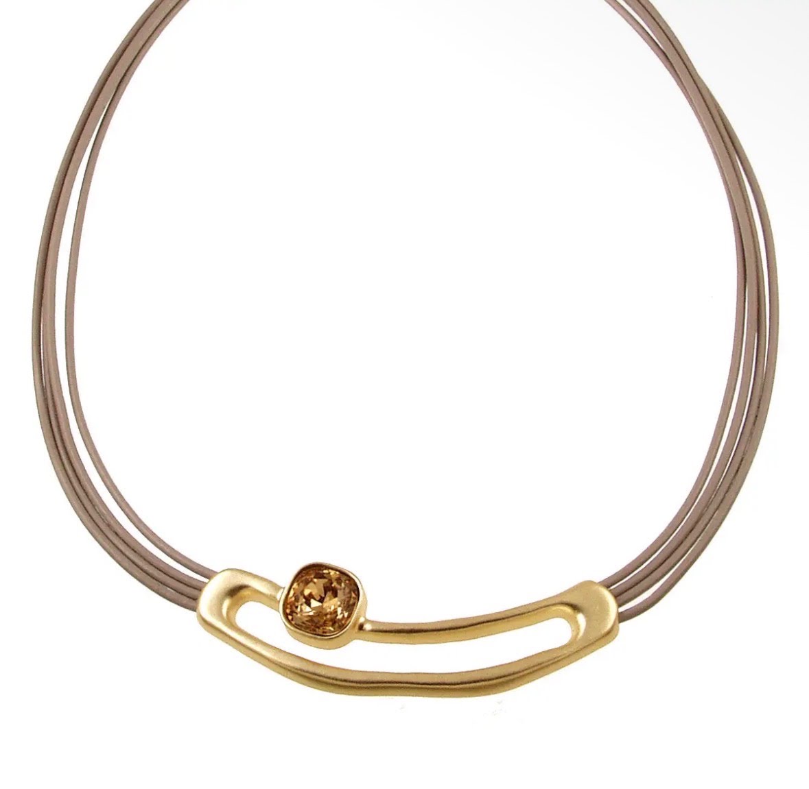 Solstice Crystal Loop Necklace