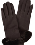 Catherine Lillywhite's Gloves Faux Fur Trimmed